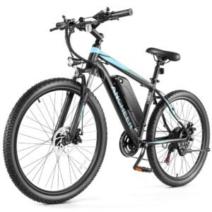 ANCHEER Electric Bike for Adults, [Peak 750W Motor] Electric Mountain Bike, 26" Sunshine Commuter Ebike, 55 Miles 22MPH Electric Bicycle with 48V/374Wh Battery, LCD Display,...