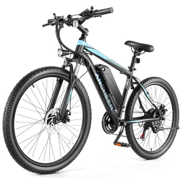 ANCHEER Electric Bike for Adults, [Peak 750W Motor] Electric Mountain Bike, 26" Sunshine Commuter Ebike, 55 Miles 22MPH Electric Bicycle with 48V/374Wh Battery, LCD Display,...