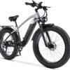 Electric Bike for Adults, Peak 750W 32Mph Electric Mountain Bike with 17Ah 48V Battery, 26"*4.0 Fat Tire Electric Bicycle with 7 Speed Gears, Full Suspension System Ebike for...