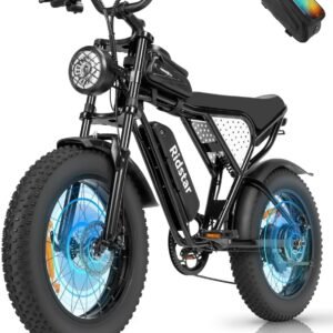 Electric Bike for Adults Q20, 2000/1500W, 37/30MPH,52V 40AH,48V/20AH E-Bike,30-180 Miles Electric Motorcycle, 20" Fat Tire Dirt Bike, UL2849 All Terrain for Mountains, Snow,... Electric Bike for Adults Q20, 2000/1500W, 37/30MPH,52V 40AH,48V/20AH E-Bike,30-180 Miles Electric Motorcycle, 20" Fat Tire Dirt Bike, UL2849 All Terrain for Mountains, Snow,...