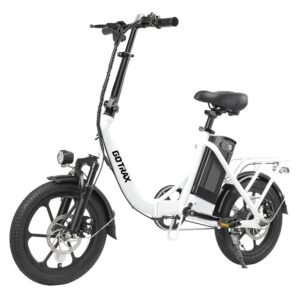 Gotrax NEPHELE 16" Electric Bike, Max 28Miles Range(Pedal-Assist) & Speed 15.5Mph Power by 350W Motor, Folding E-Bike with Removable Battery, Front Suspension and Commuter... Gotrax NEPHELE 16" Electric Bike, Max 28Miles Range(Pedal-Assist) & Speed 15.5Mph Power by 350W Motor, Folding E-Bike with Removable Battery, Front Suspension and Commuter...
