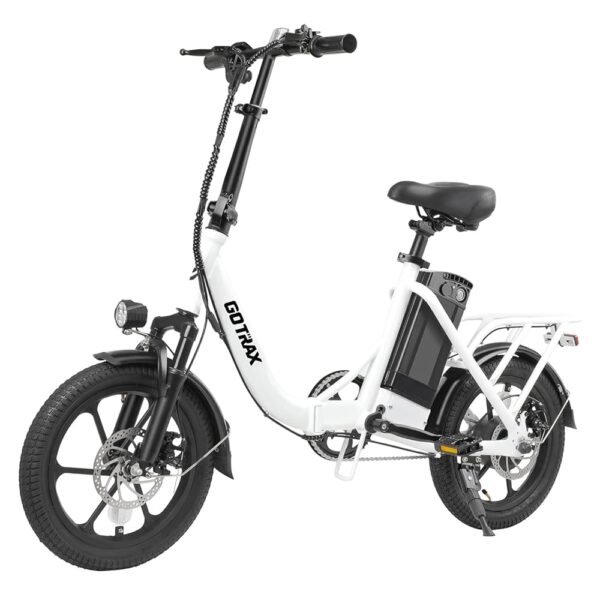 Gotrax NEPHELE 16" Electric Bike, Max 28Miles Range(Pedal-Assist) & Speed 15.5Mph Power by 350W Motor, Folding E-Bike with Removable Battery, Front Suspension and Commuter... Gotrax NEPHELE 16" Electric Bike, Max 28Miles Range(Pedal-Assist) & Speed 15.5Mph Power by 350W Motor, Folding E-Bike with Removable Battery, Front Suspension and Commuter...