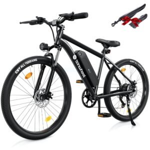 isinwheel M10 Electric Bike Adult 500W, 26" Commuting Electric Mountain Bike 20MPH Max Range 55+ Miles, Removable Battery, Professional 35-Speed, Front Fork Suspension... isinwheel M10 Electric Bike Adult 500W, 26" Commuting Electric Mountain Bike 20MPH Max Range 55+ Miles, Removable Battery, Professional 35-Speed, Front Fork Suspension...