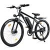 isinwheel M10 Electric Bike for Adults, 26" Ebike 500W Adult Electric Bicycles, 20MPH Electric Mountain Bike, 36V 374.4WH Battery, Suspension Fork, 7 Speed Gears (Black)