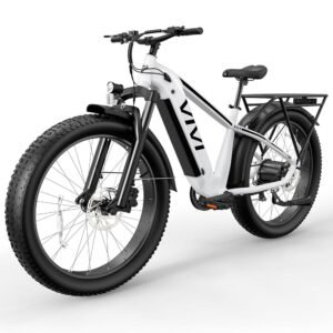 Vivi ACE01 Electric Bike for Adults, 26" x 4.0 Fat Tire Ebike, 1475W Peak Motor Torque Sensor Electric Mountain Bike, 25MPH Electric Bicycle with 48V 15AH Battery, 7 Speed,...