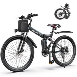 Vivi Electric Bike for Adults 750W Peak Folding Electric Mountain Bike 26'' Commuter Ebike 22MPH Adult Electric Bicycles with Removable Battery, LCD Display, Dual Shock... Vivi Electric Bike for Adults 750W Peak Folding Electric Mountain Bike 26'' Commuter Ebike 22MPH Adult Electric Bicycles with Removable Battery, LCD Display, Dual Shock...