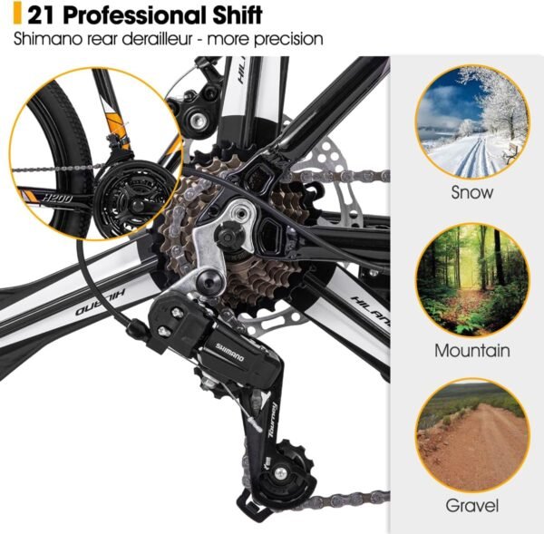 Hiland H200+ Mountain Bike Review - Lightweight Aluminum Frame, 21 Speeds Hiland H200+ Mountain Bike Review - Lightweight Aluminum Frame, 21 Speeds