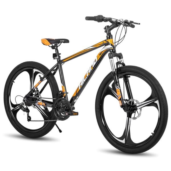 HILAND Mountain Bike, 3/6/Multi-Spokes, 21 Speeds Drivetrain, Aluminum Frame 26 Inch Wheels, Disc-Brake Bike for Men Women Men's MTB Bicycle HILAND Mountain Bike, 3/6/Multi-Spokes, 21 Speeds Drivetrain, Aluminum Frame 26 Inch Wheels, Disc-Brake Bike for Men Women Men's MTB Bicycle