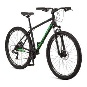 Schwinn High Timber Mountain Bike for Adult Youth Men Women Boys Girls, 24 to 29-Inch Wheels, 7 or 21-Speeds, Front Suspension, Aluminum and Steel Frame Options
