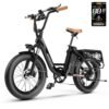1500W Peak Electric Bike for Adults, 48V 20Ah Removable Battery Max Range 70Miles & 30MPH Electric Bicycle, 20''×4.0" Fat Tire Ebike,Fast Cargo Ebikes,Commute Mountain E-Bike UL...