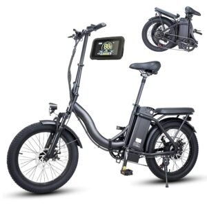 20" Fat Tires Foldable Electric Bike for Adults,1000W/1500W Peak with 28Mph Top Speed, 873WH/1123WH Removable Battery Folding Ebike, Up to 85 Miles Adult Electric Bicycles with...