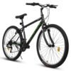 24 26 Inch Mountain Bike, Classic 21 Speeds V Brake Men Women Bicycle, Carbon Steel Mountain Bike for Adult Teens, Trail Beach Snow Commuter City Bikes, Prefect Gift Choice