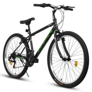 24 26 Inch Mountain Bike, Classic 21 Speeds V Brake Men Women Bicycle, Carbon Steel Mountain Bike for Adult Teens, Trail Beach Snow Commuter City Bikes, Prefect Gift Choice