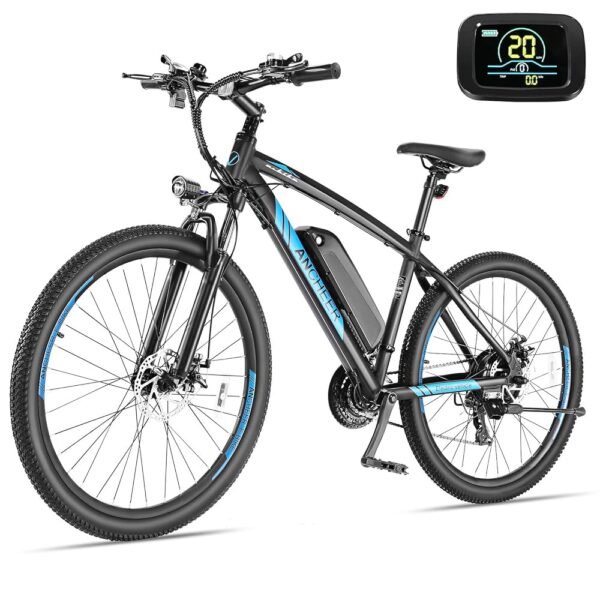 ANCHEER Electric Bike for Adults, Peak 750W Ebike, 3 Hours Fast Charge, 60 Miles Electric Bicycle with 48V/499Wh Battery, 27.5 ''Hummmer Electric Mountain Bike with LCD Display,...