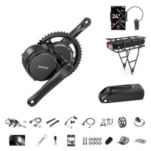 BAFANG 1000W 500W 750W Mid Drive Kit with Battery(Optional),Bafang BBS02B HD Mid Drive DIY 8Fun Ebike Conversion Kit with LCD Display&Ebike Battery for BB...
