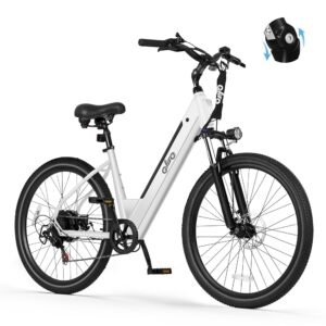 Cityone 2.0 Electric Bike for Adults,Up to 65Miles,28MPH,1200W Peak Motor 26" Ebike,499WH UL2849 Certified Battery Electric Commuter Bicycle with Front Suspension & 7-Speed Ebikes