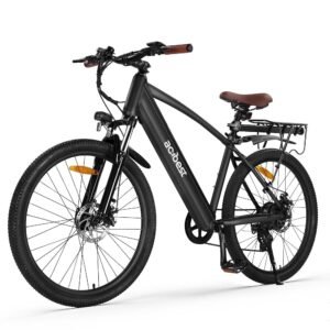 Core Electric Bike for Adults - Peak 1000W Brushless Motor Ebike, 468&500Wh Removable Built in Battery 26&27.5X2.1 Tire Step Over Bicycle with 7 Speed, Commute E Bikes