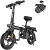 EBKAROCY Ebikes for Adults, 400W Motor 22MPH Max Speed, 14” Tire, 48V 15AH Removable Battery for Electric Bike, Multi-Shock Absorption, City Commuter, Foldable Adult Electric...