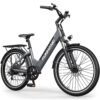 Electric Bike for Adults, 1000W Peak Ebike, 50Miles 21.7MPH Step Thru Electric Bicycle, 26" Commuter E Bikes with 48V Built-in Removable Battery, Adjustable Stem, 7-Speed, Front...