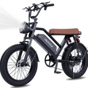 Electric Bike for Adults 1500W Motor with 48V/18.2Ah Removable Battery, 20" Fat Tire Electric Bike 28MPH Top Speed 7 Speed Gears, Dual Shock, Hydraulic Suspension, E Bikes for...