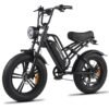 Electric Bike for Adults, 20" Fat Tire Ebike with 1500W Brushless Motor/ 48V 18Ah Removable Battery, Up to 30MPH / 68 Miles, 7-Speed Transmission UL Certified