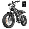 Electric Bike for Adults - 20”x 4”Fat Tire, Peak 1500W Motor, 7 Speed Electric Motorcycle Bicycle, 48V/25AH/15AH/13AH Detachable Battery 4 Riding Modes Up to 32MPH/64Miles...