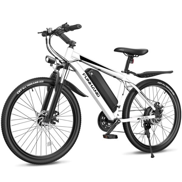 Electric Bike for Adults, 26'' 1000W Peak Ebike, Up to 50 Miles 21.7MPH Electric Mountain Bike with 48V 374.4WH Removable Battery, Adjustable Stem, Fenders, Lockable Suspension... Electric Bike for Adults, 26'' 1000W Peak Ebike, Up to 50 Miles 21.7MPH Electric Mountain Bike with 48V 374.4WH Removable Battery, Adjustable Stem, Fenders, Lockable Suspension...