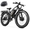 Electric Bike for Adults - AWD 2000W 32MPH Dual Motor Ebike with 48v 22.5Ah Battery, 26x4.0 inch Fat Tire Mountain Electric Bicycle, Hydraulic Disc Brake E-Bike for Men Women... Electric Bike for Adults - AWD 2000W 32MPH Dual Motor Ebike with 48v 22.5Ah Battery, 26x4.0 inch Fat Tire Mountain Electric Bicycle, Hydraulic Disc Brake E-Bike for Men Women...