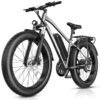Electric Bike for Adults, Peak 1000W Ebike, 25MPH 60Miles Electric Mountain Bike, 26" Fat Tire Adult Electric Bicycle with 48V 13AH Battery, Rear Rack, 7 Speed, Front...