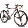 EUROBIKE Road Bike,21 Speed Bicycle with Disc Brake,700C Wheels Road Bikes for Men or Women,49cm/54cm Frame for Adult Cycling Bicycle