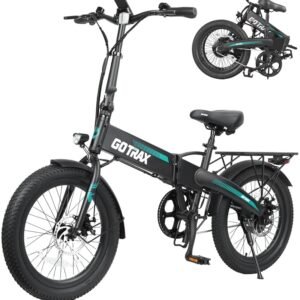 Gotrax 20" Folding Electric Bike with 40Miles (Pedal-assist1) by 48V Battery, 20Mph Power by Peak 500W, Adult Electric Bicycle with 5 Pedal-Assist Levels& LCD Display, Suitable...
