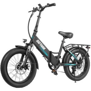 Gotrax 20" Folding Electric Bike with 55 Miles (Pedal-assist1) by 48V Battery, 20Mph Power by 500W, Smart LCD Display and 5 Pedal-Assist Levels, 7-Speed&Front Shock Absorber for...