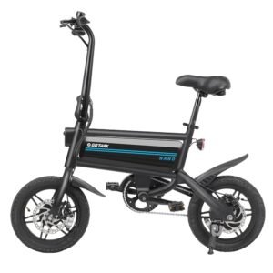 Gotrax Nano 14" Electric Bike, Max Range 25Miles(Pedal-Assist)&Max Speed 15.5Mph, 350W Folding E-Bike with Removable Battery, Adjustable Seat & Dual Mudguards, Commuter Electric...