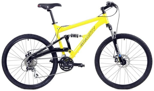 Gravity FSX 1.0 Dual Full Suspension Mountain Bike with Disc Brakes Aluminum Frame