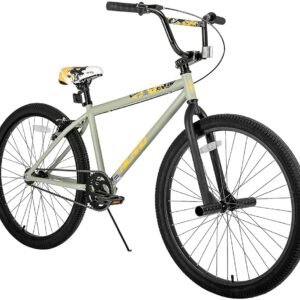 Hiland 24 26 inch BMX Bike for for Teen Bike and Adult Bikes, Beginner-Level BMX to Advanced Riders with 2 Pegs, Bicycles for Men and Women, Multiple Colors