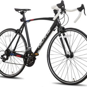 HILAND 700c Road Bike, 14 Speeds, Light Weight Aluminum Frame, Racing Bike City Commuting Road Bicycle for Men Women