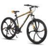 HILAND Mountain Bike, 3/6/Multi-Spokes, 21 Speeds Drivetrain, Aluminum Frame 26 Inch Wheels, Disc-Brake Bike for Men Women Men's MTB Bicycle