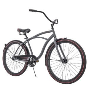 Huffy Cruiser Bike, Fairmont or Woodhaven Model, 20/24/26 Inch Sizes, Perfect for Casual Rides, Ergonomic Upright Design, Fenders Prevent Spray, Rear Rack and Basket Available,...