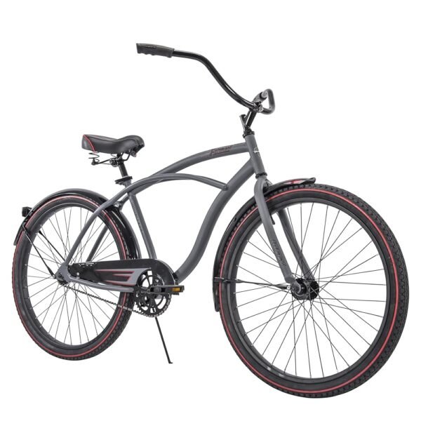 Huffy Cruiser Bike, Fairmont or Woodhaven Model, 20/24/26 Inch Sizes, Perfect for Casual Rides, Ergonomic Upright Design, Fenders Prevent Spray, Rear Rack and Basket Available,...