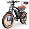 isinwheel Electric Bike Adults 750/1500W Ebike, 20/28MPH, 55-75 Miles Electric Motorcycle with 10.4/13AH Battery, 20" Fat Tire Electric Dirt Bike, 7-Speed E-Bike Full...