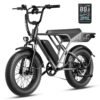 Jasion RetroVolt Electric Bike for Adults,【1500W Peak Motor & 30MPH & 70Miles】 Electric Dirt Bike,Dual Suspension Ebikes for Adults, 20" Fat Tire Ebike with 48V 13Ah Battery...