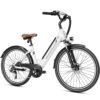 Jasion YC1/ST 26" Electric Bike, 750W Peak Motor, Step-Through Ebike for Adults, 360WH Removable Battery, Up to 40miles, Max 23MPH Urban Commuter E-Bike, 7 Speeds & Front...