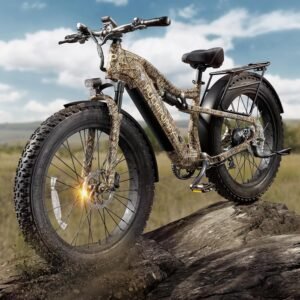 Labrador Electric Bike for Adults 960W, 48V 20AH Battery Adult Electric Bicycles, 26" Fat Tire Full Suspension Ebike, 28MPH Mountain Beach E Bike, 7 Speed, 80Miles Range, UL2849...