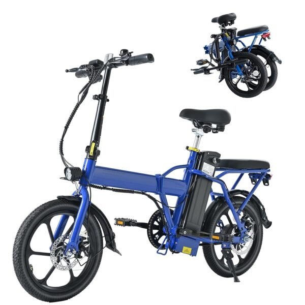 MERITLINE Electric Bike for Adults with Peak 500W Motor, Folding Electric Bikes with 42V Removable Battery, Up to 15.5 MPH & 20 Mile Range, 16" Tires and Front Fork Suspension MERITLINE Electric Bike for Adults with Peak 500W Motor, Folding Electric Bikes with 42V Removable Battery, Up to 15.5 MPH & 20 Mile Range, 16" Tires and Front Fork Suspension