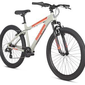 Mongoose Flatrock 21-Speed Hardtail Mountain Bike, 24 to 29-Inch Wheels, for Men Women Boys and Girls, Front Suspension, 14.5 to 18-Inch Aluminum Frame Options