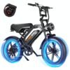 Moped Style 1500W/2000W Electric Bike,30mph/33mph Ebike&34-180Miles PAS Range,48V15.6ah/18.2ah/ (874Wh) Larger Battery, 20'' Fat Tire Electric Bike for Adults,UL Safety Certified.