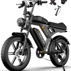 MOVCAN V30MAX/V30 Electric Bike for Adults 1500W/1000W Motor 20" Fat Tire Ebike, 32MPH/28MPH 120/70 Miles,48V 31.2/15.6 AH Dual Battery Hydraulic Disc Brake Electric Motorcycle...