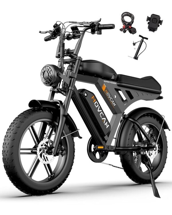 MOVCAN V30MAX/V30 Electric Bike for Adults 1500W/1000W Motor 20" Fat Tire Ebike, 32MPH/28MPH 120/70 Miles,48V 31.2/15.6 AH Dual Battery Hydraulic Disc Brake Electric Motorcycle...