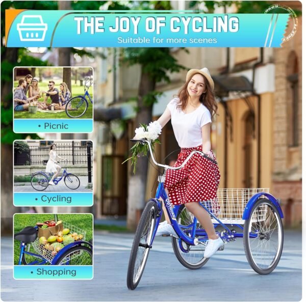 OUTROAD Adult Tricycle Review Discover the Best 7-Speed Cruiser for Comfort and Stability