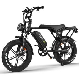 OUXI V8 Electric Bike for Adults, Ebike Moped Style with 1000W Peak Motor 48V 15Ah Removable Battery, Up to 31MPH 20'' Fat Tire E Bike, Dual Disc Brakes All-Terrain E-Bike for...